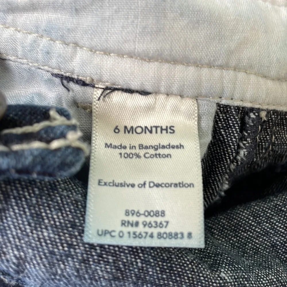 Oshkosh moose overall denim baby boy